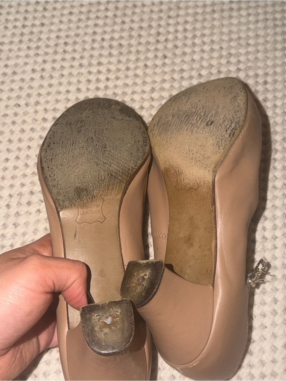 Capezio Tan T-Strap character shoes - Picture 3 of 5